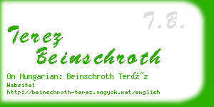 terez beinschroth business card